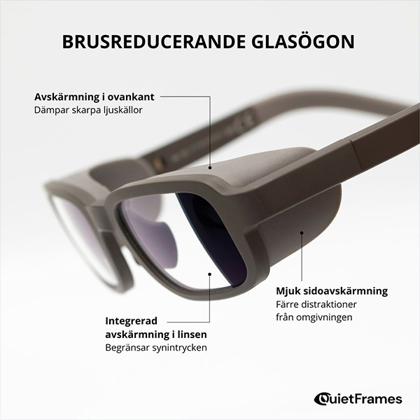 Brusreducerande glasögon
